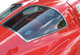 1963 Chevrolet Corvette (Coupe) Zierleiste Heckscheibe - Edelstahl poliert - Set