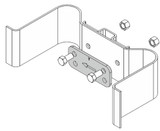64-66 Ford Mustang Bohrschablone für Shelby Drop - 25 mm Tieferlegung