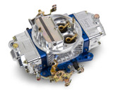 64-73 Ford Mustang Vergaser - Holley Ultra Double Pumper - 750 cfm - Aluminium - Manueller Choke - Poliert/Blau