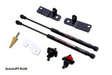 15-20 Ford Mustang Haubenlift - Quick LIFT PLUS - Schwarz Pulverbeschichtet - GT350 & GT350R