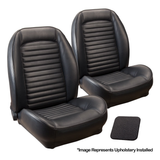 64-65 Ford Mustang Sitzbezüge - Standard Sport II - Schwarz - Vorne