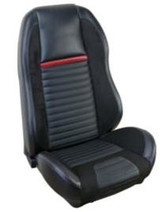 69-70 Ford Mustang (Hardtop) Sitzbezüge - Schwarz Vinyl (38030015)