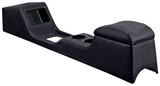 67-68 Ford Mustang (Fastback/Hardtop) Mittelkonsole - Konsole Standard - Lang - Schwarz - Vinyl - ohne Klima