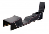 67-68 Ford Mustang (Fastback/Hardtop) Mittelkonsole - Sport-R - Lang - Schwarz - Graue Naht - ohne Klima (38030270)