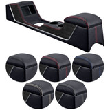 67-68 Ford Mustang (Fastback/Hardtop) Mittelkonsole - Sport-R - Lang - Schwarz - Graue Naht - ohne Klima
