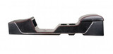 67-68 Ford Mustang (Fastback/Hardtop) Mittelkonsole - Sport-R - Lang - Schwarz - Graue Naht - ohne Klima (38030275)