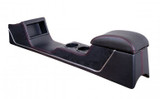 67-68 Ford Mustang (Convertible) Mittelkonsole - Sport R - Lang - Schwarz/Schwarz/Chrom mit Klima