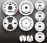 69-70 Ford Mustang Instrumentenscheibe - Km/h