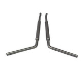 64-70 Ford Mustang Abgasanlage - Stahl - 2,25 Zoll - Sidepipes '65 Shelby Style