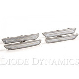 10-14 Ford Mustang Set Seitenmarkierungsleuchten - Vorne & Hinten, LED Klar Vorne und hinten