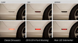 10-14 Ford Mustang Seitenmarkierungsleuchte - Vorne & Hinten, LED Rauchglas Vorne und hinten