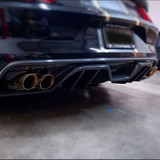 15-17 Ford Mustang Stoßstangenansatz - Carbon, 4-Rohr