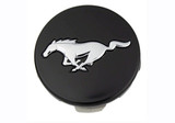 15-24 Ford Mustang Nabenkappe - Schwarz - Running Pony Logo
