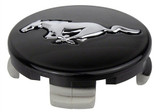 15-24 Ford Mustang Nabenkappe - Schwarz - Running Pony Logo