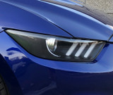 15-17 Ford Mustang Abdeckung für Hauptscheinwerfer - Reflektoren Tönungsfolie, Magnetic Grau ohne Logo Vorne