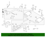15-17 Ford Mustang EcoBoost Dichtung an Turbolader - Turbo an Downpipe