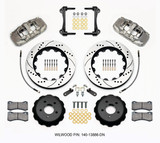 15-23 Ford Mustang (Disc/Disc) Wilwood Bremsanlage vorne AERO6 14 Zoll nickel gelocht/geschlitzt