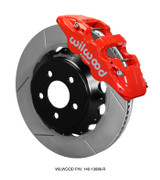 15-23 Ford Mustang (Disc/Disc) Wilwood Bremsanlage vorne AERO6 14 Zoll rot geschlitzt