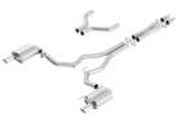 15-17 Ford Mustang (Coupe - 5.0) Abgasanlage - BORLA ATAK - polierte Blenden - 3 Zoll