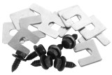 63-82 Chevrolet Corvette Montagematerial Kühlerzarge - Radiator Support Bolt & Shim Kit. 18 Piece