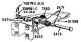67-70 Ford Mustang Lager Bremspedal