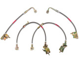 15-23 Ford Mustang Set Bremsschläuche - Stahlflex - ohne MagneRide Vorne und hinten