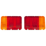 67-68 Ford Mustang Glas Rücklicht - (Paar) Orange Blinkerkammer