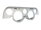 67-68 Ford Mustang Instrumentenblende - Aluminium - Chrom