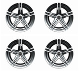 15-25 Ford Mustang Felgensatz - Shelby CS14 - 9,5x20 Zoll und 11x20 Zoll - Chrome Powder Vorne und hinten