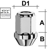 15-23 Ford Mustang Radmutter - 19mm, Chrom