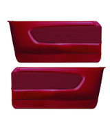 64-66 Ford Mustang Set Türverkleidung - Sport - Rot Metallic Links und Rechts