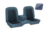 1968 Ford Mustang (Fastback) Sitzbezüge - Standard Deluxe - Bench Seat - Comfortweave - Blau - Vorne und hinten