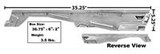 64-66 Ford Mustang Halteschiene Türscheibe - Rechts Rechts