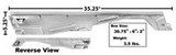 64-66 Ford Mustang Halteschiene Türscheibe - Links Links