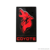 15-23 Ford Mustang Emblem - Kühlergrill & Heckklappe - Coyote - Schwarz mit Rot