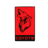 15-23 Ford Mustang Emblem - Kühlergrill & Heckklappe - Coyote - Rot mit Schwarz