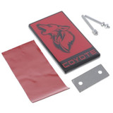 15-23 Ford Mustang Emblem - Kühlergrill & Heckklappe - Coyote - Rot mit Schwarz