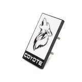 15-23 Ford Mustang Emblem - Kühlergrill & Heckklappe - Coyote - Weiß mit Schwarz