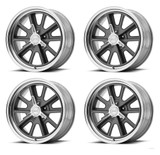 64-73 Ford Mustang Felgensatz - American Racing - Cobra 427 - Aluminium - 17x7 " - Grau