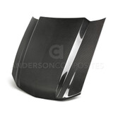 10-12 Ford Mustang Motorhaube - Type-CJ - Carbon