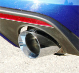 15-17 Ford Mustang (2.3) Schalldämpfer-Set - Ford Racing - 2-Rohr - Touring - Chrom Blenden Hinten