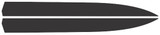 15-17 Ford Mustang Aufkleber Motorhaube - Powerdom Stripes - Schwarz matt - Streifen breit