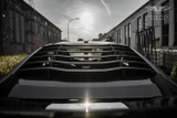 15-26 Ford Mustang Abdeckung Heckscheibe - Mach1 Style - Lambo Design - schwarz matt