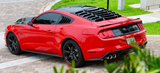 15-26 Ford Mustang Abdeckung Heckscheibe - Mach1 Style - Lambo Design - schwarz glanz
