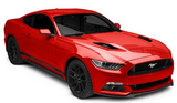 15-17 Ford Mustang Motorhaubenentlüftung - Schwarz - Glänzend