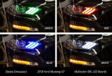 18-23 Ford Mustang Umrüstsatz Hauptscheinwerfer - Multicolor ohne Blinker (US) Vorne