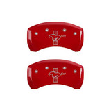 15-17 Ford Mustang (5.0) Blende Bremssattel - Rot - Vorne und hinten - OEM 6- Kolben Brembo Bremse Vorne und hinten