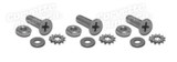 61-67 Chevrolet Corvette Base Schraube Linse Kennzeichenleuchte - Set