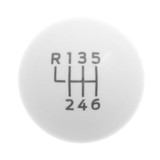 15-26 Ford Mustang Schaltknauf Schaltgetriebe - Bullitt - weiß