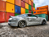15-23 Ford Mustang (Coupe) Folierung Velocity Schwinge - Schwarz Glanz Links und Rechts